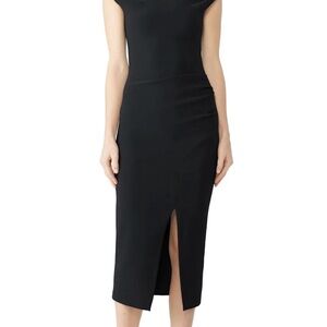 Elegant Black Midi Dress